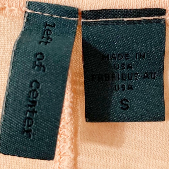 Left of Center Babydoll Sleeveless Rounded V-Neck Cotton Tunic Length Top Peach - Picture 6 of 8